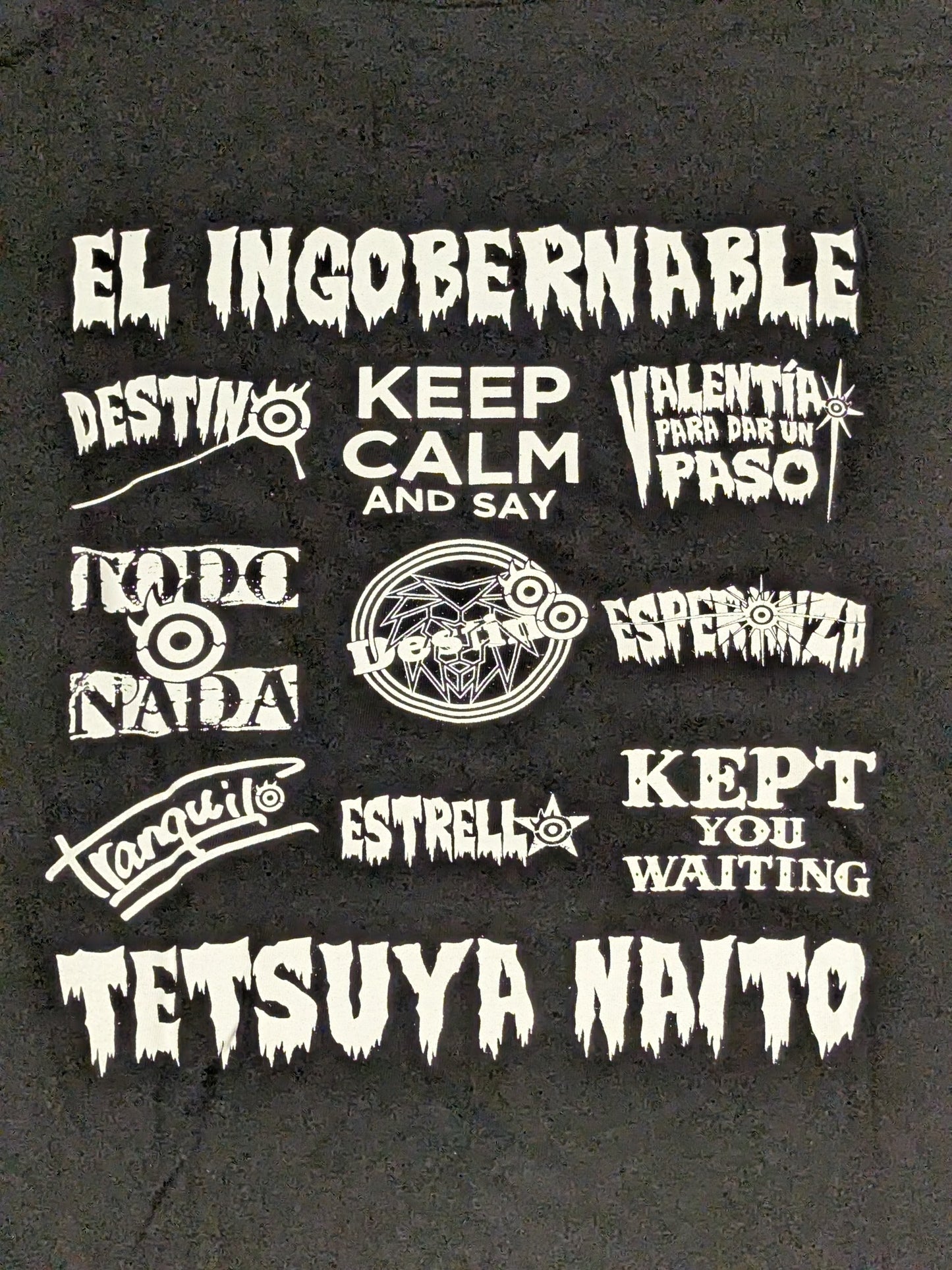 Tetsuya Naito 'Los Ingobernables' T-shirt (2025, Black×White)