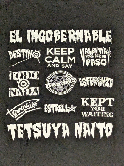 Tetsuya Naito 'Los Ingobernables' T-shirt (2025, Black×White)