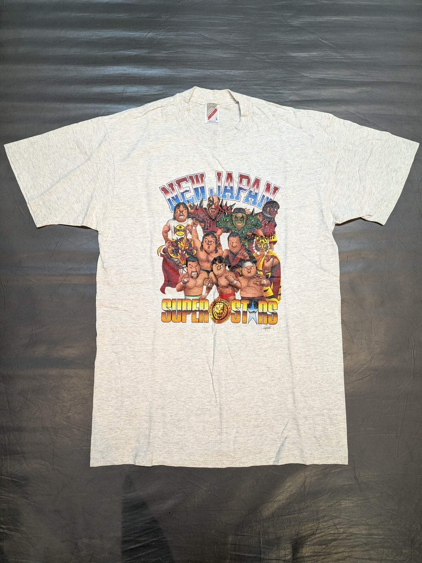 NEW JAPAN SUPER STARS Nagatoshi Sakai Illustration T-shirt