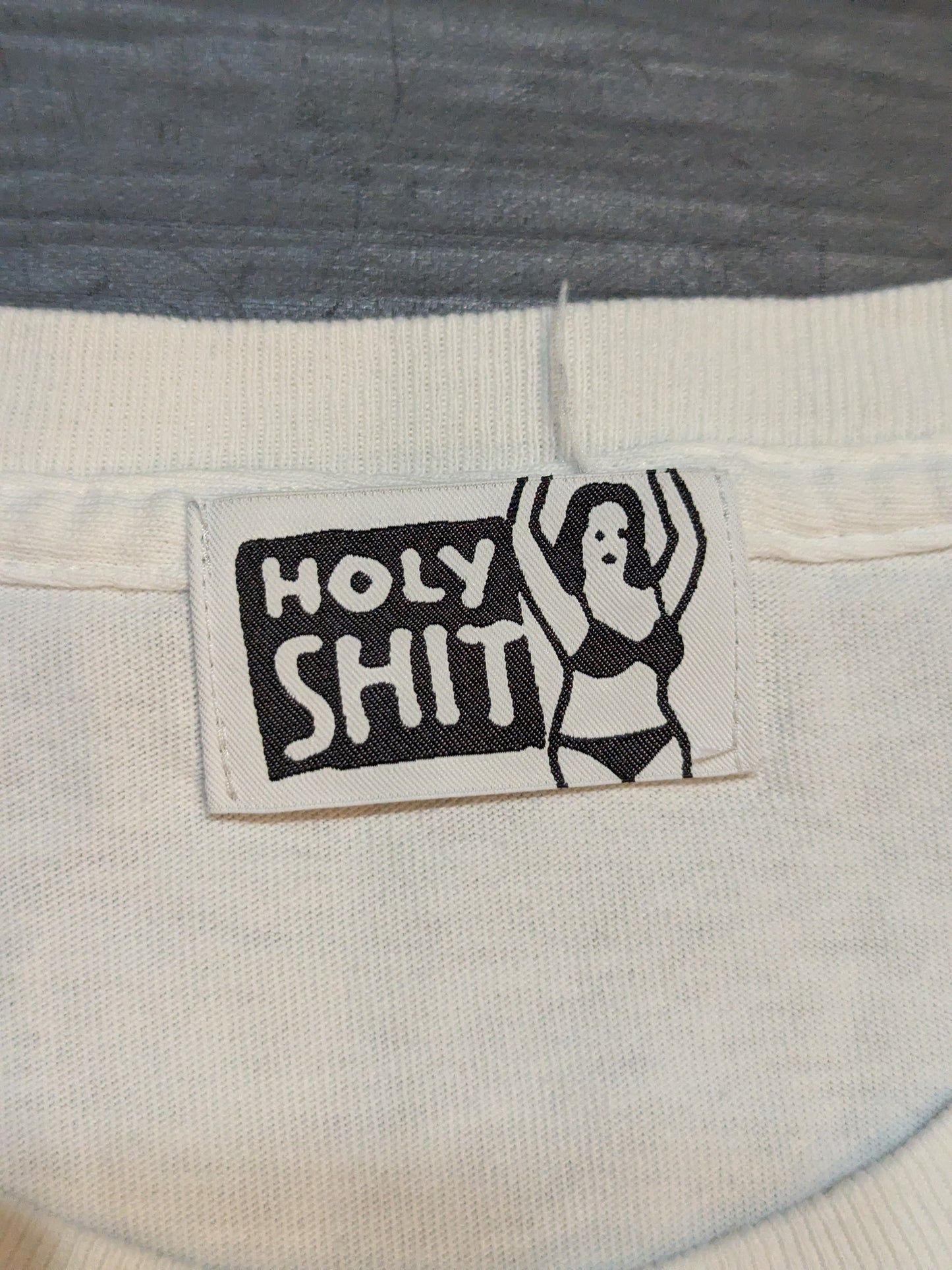 新宿伊勢丹襲撃事件 Tシャツ(左胸刺繍ver.・ホワイト×黒刺繍)