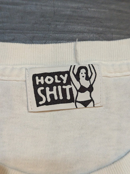 新宿伊勢丹襲撃事件 Tシャツ(左胸刺繍ver.・ホワイト×黒刺繍)