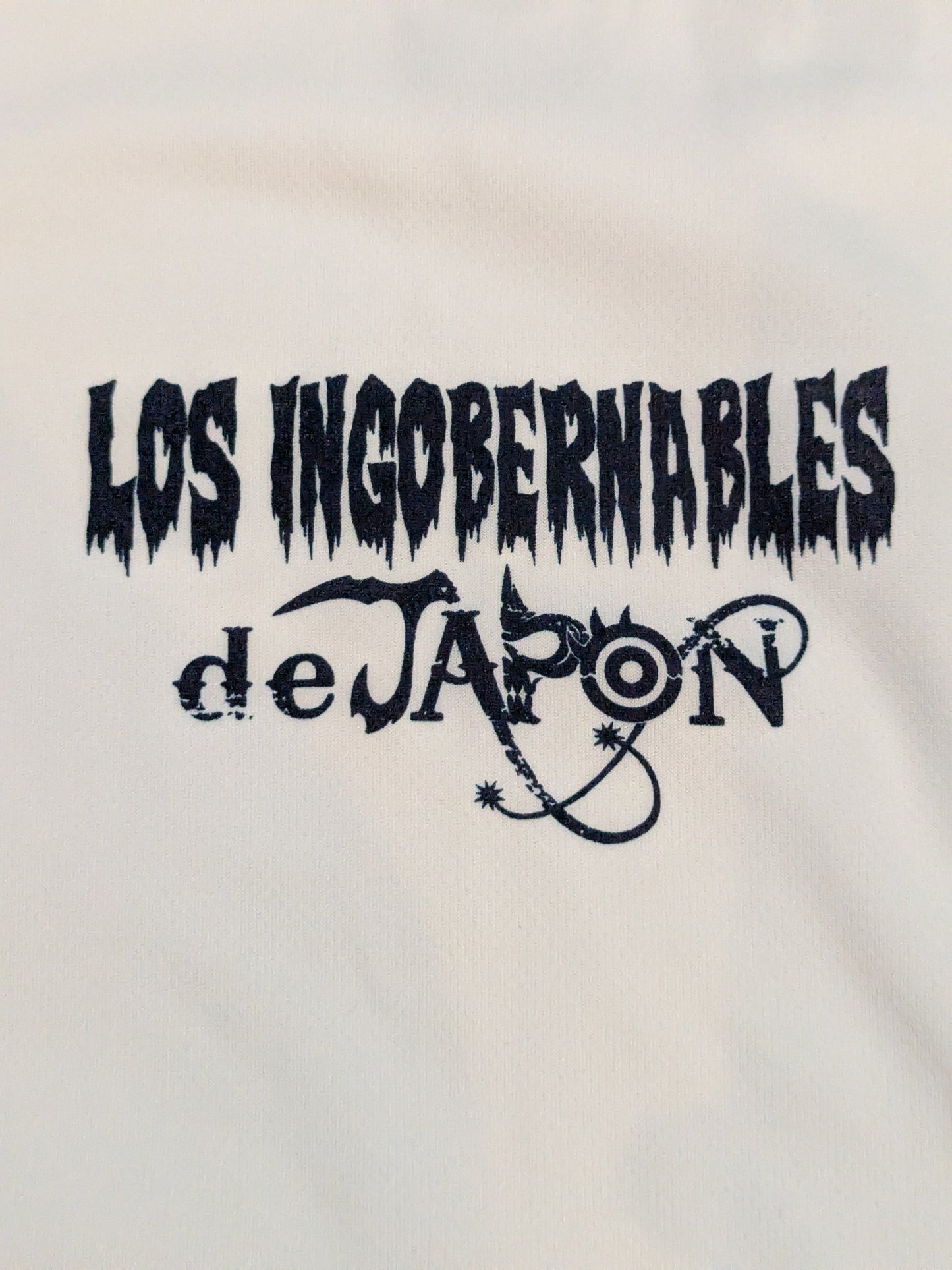 BUSHI  Baseball shirt (white×navy)