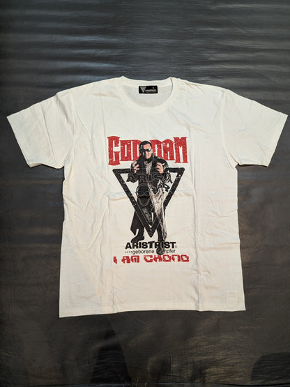 蝶野正洋「GODDAM I AM CHONO」ピクチャーTシャツ(ホワイト)