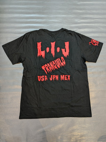 L・I・J Tシャツ(ブラック×レッド）