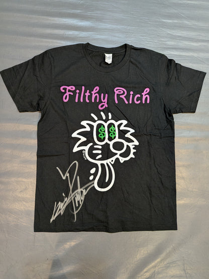 【直筆サイン入り】オカダ・カズチカ「Filthy Rich」Tシャツ