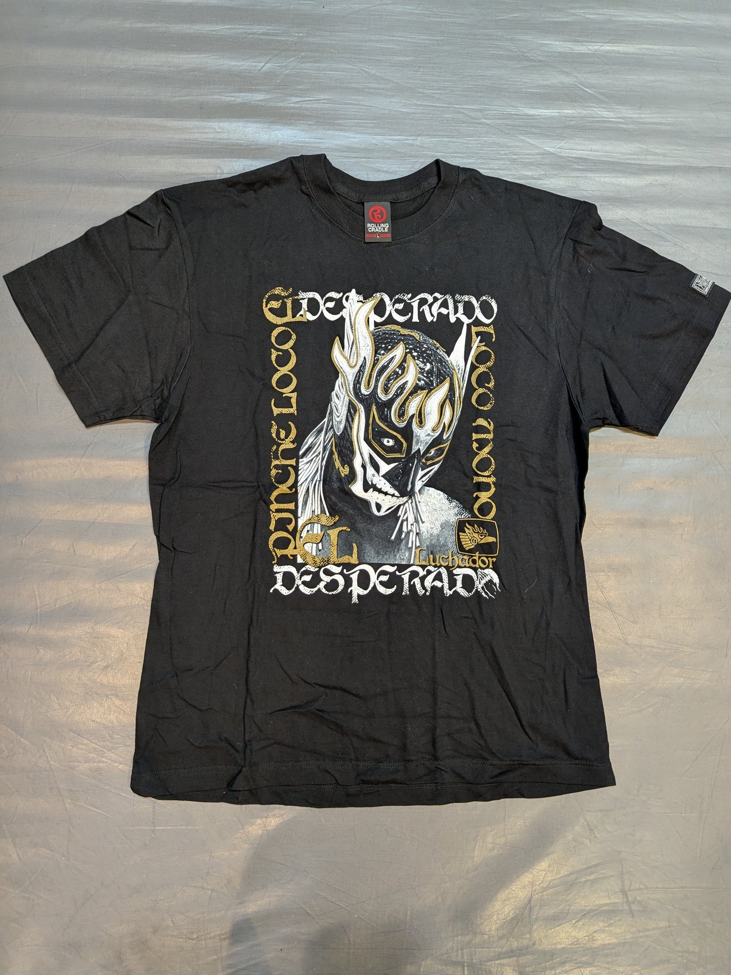 エル・デスペラード×ROLLING CRADLE コラボTシャツ①(ブラック)