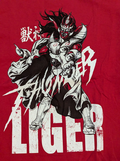 獣神サンダー・ライガー「THUNDERBOLT」Tシャツ①