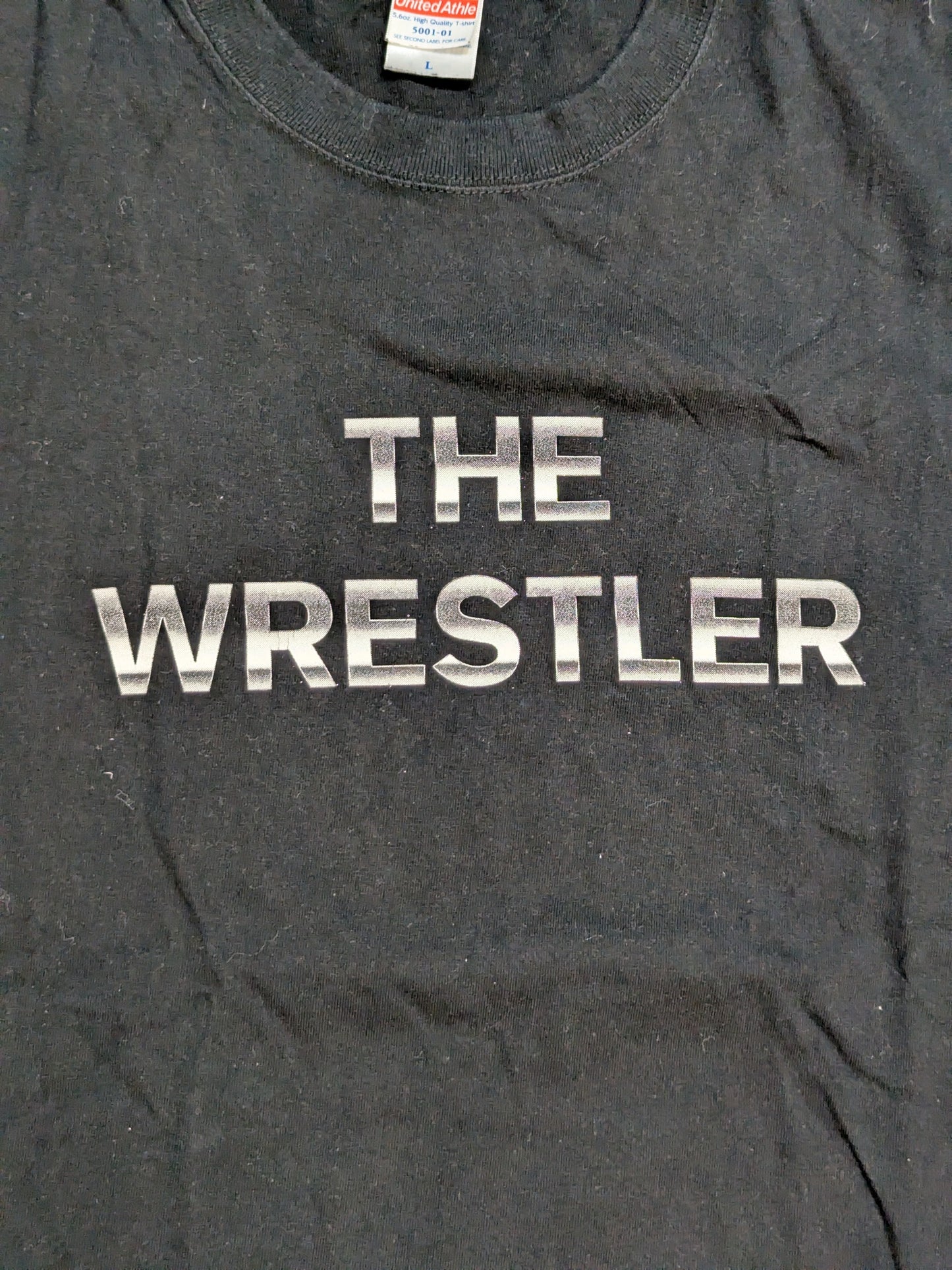 柴田勝頼「THE WRESTLER」Tシャツ③(ブラック×リフレクタープリント)
