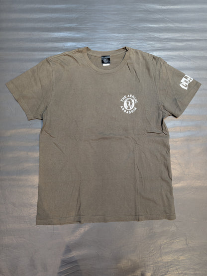 ウィル・オスプレイ「WO」Tシャツ(ワンポイントロゴ/チャコールグレー)