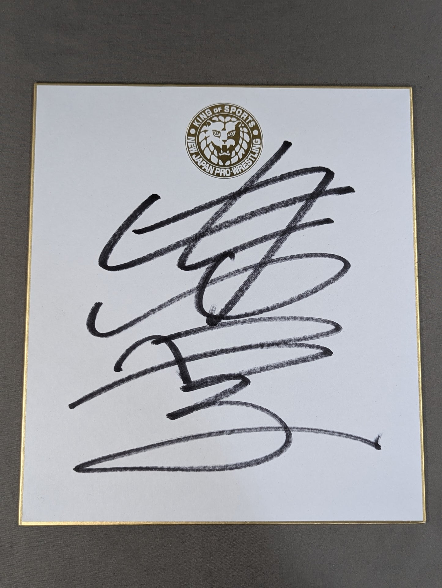 Manabu Nakanishi (Lion Mark ) Shikishi ( Autograph board ) )
