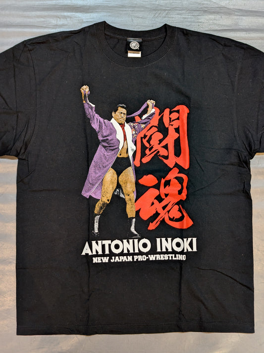 新日本プロレス50周年記念 アントニオ猪木 Tシャツ②(リングコール)