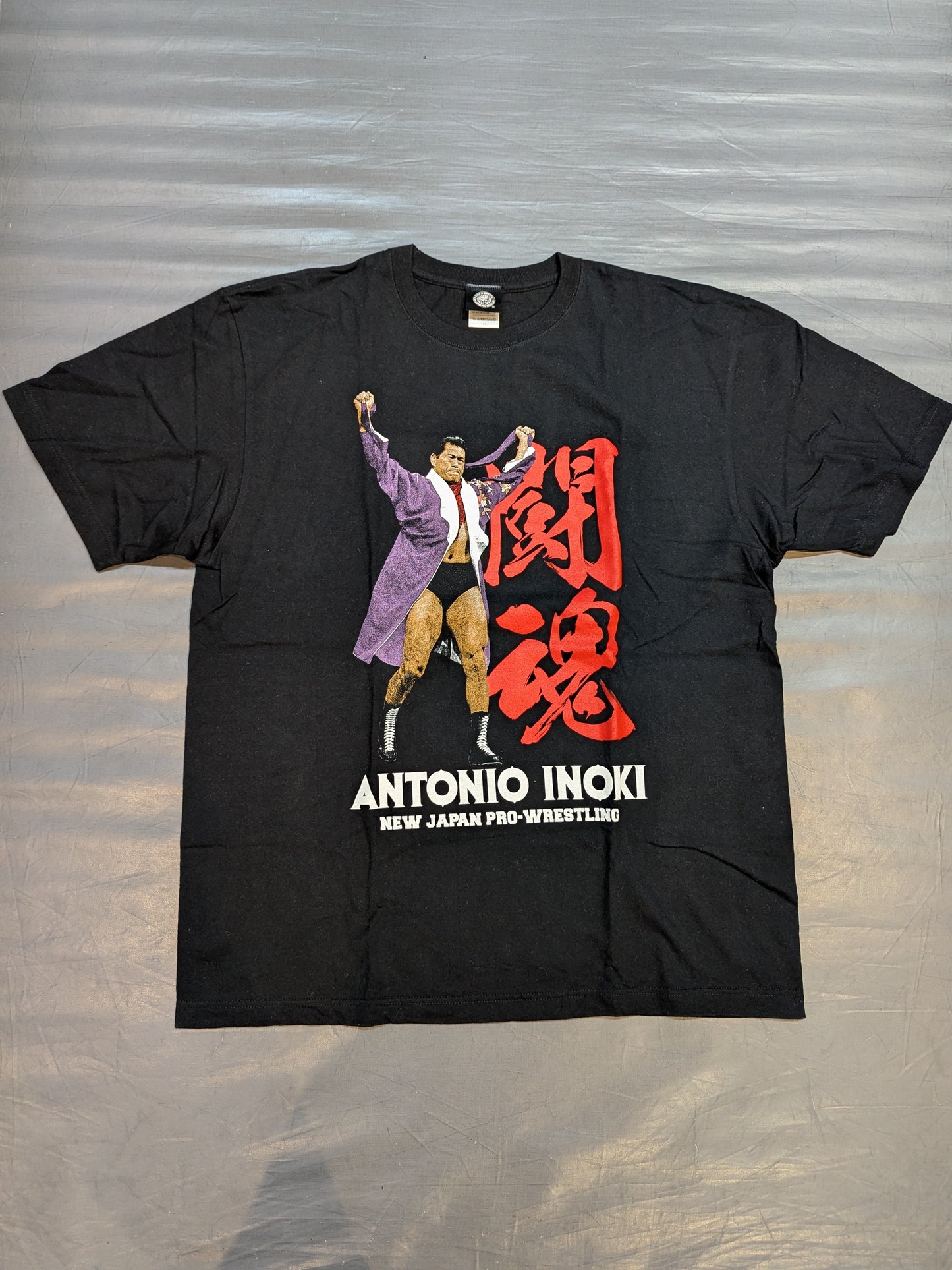 New Japan Pro Wrestling 50th Anniversary Antonio Inoki T-shirt (2) (Ring Call)