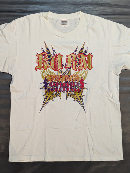 オカダ・カズチカ×ガッツ・ダイナマイト・キャバレーズ コラボTシャツ(ホワイト)