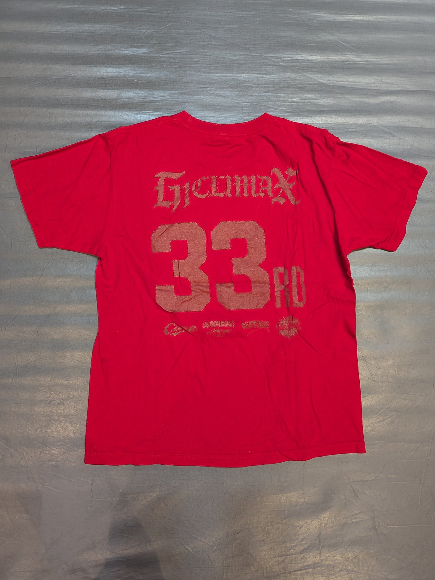Hiroshima Toyo Carp × Tetsuya Naito "BATTER NAITO" Collaboration T-Shirt (1) (Red)