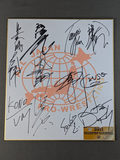 ★2011 Carnival ★ of Champions (All fighters  (Japan Pro Wrestling  exclusive Shikishi ( Autograph board ) )