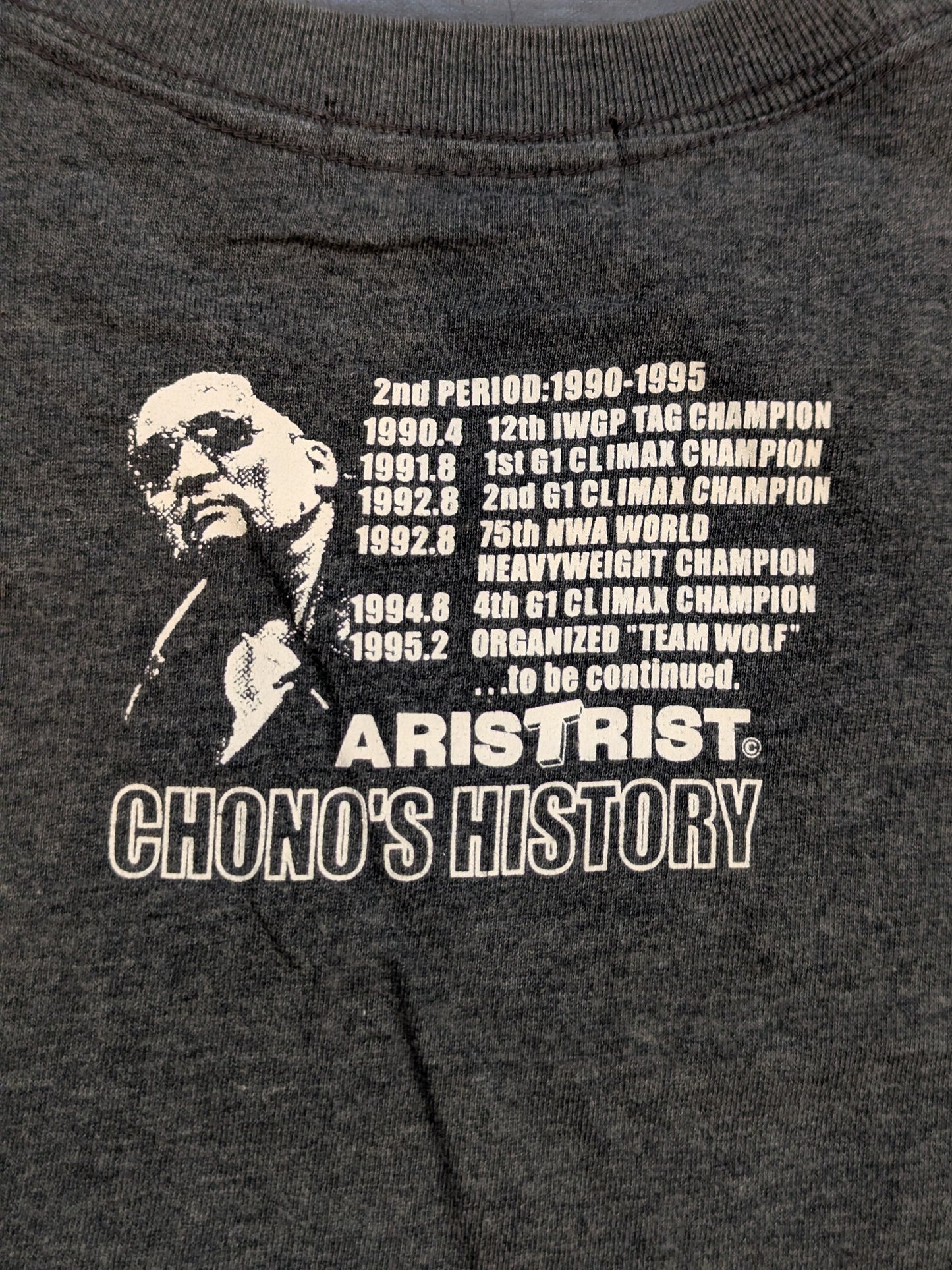 ARISTRIST 蝶野正洋「20th Anniversary」Tシャツ(グレー)