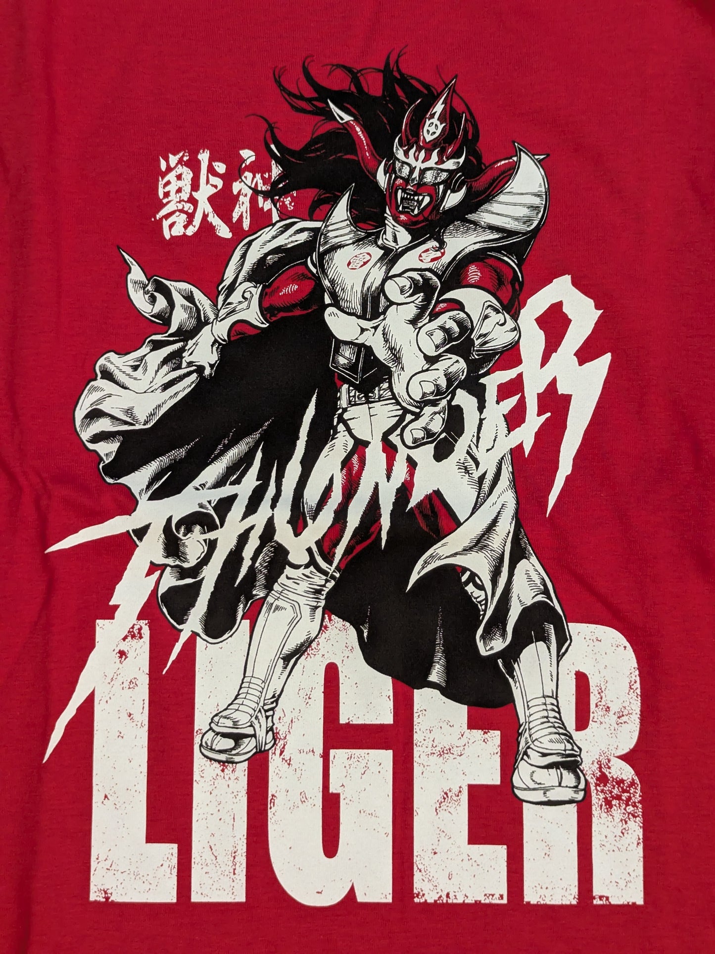 獣神サンダー・ライガー「THUNDERBOLT」Tシャツ②