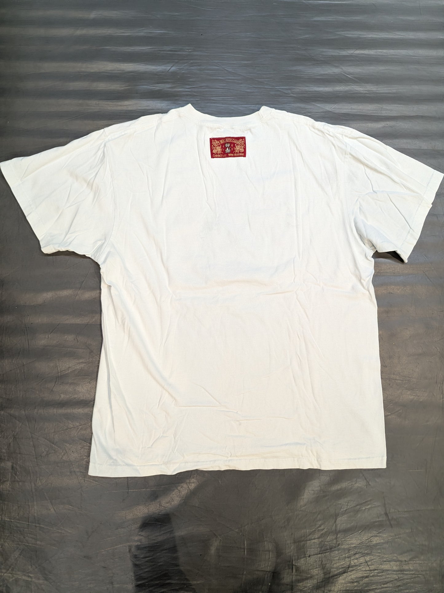 Hiroshi Tanahashi × Guts Dynamite Cabarleys Collaboration T-Shirt (White)