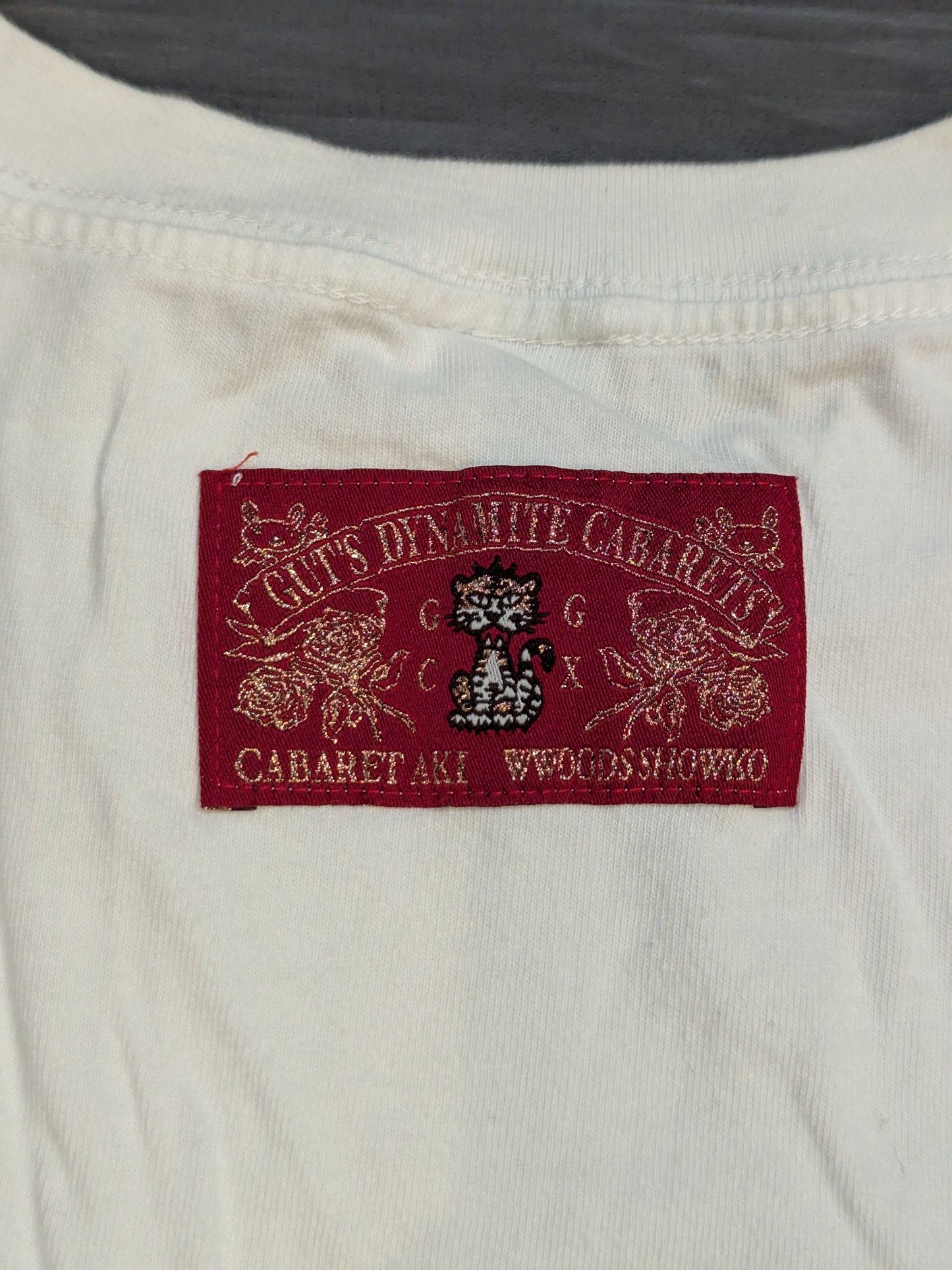 Hiroshi Tanahashi × Guts Dynamite Cabarleys Collaboration T-Shirt (White)