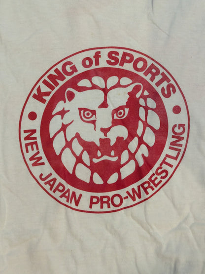 Lion Mark  Raglan T-shirt (2) (White×Red)
