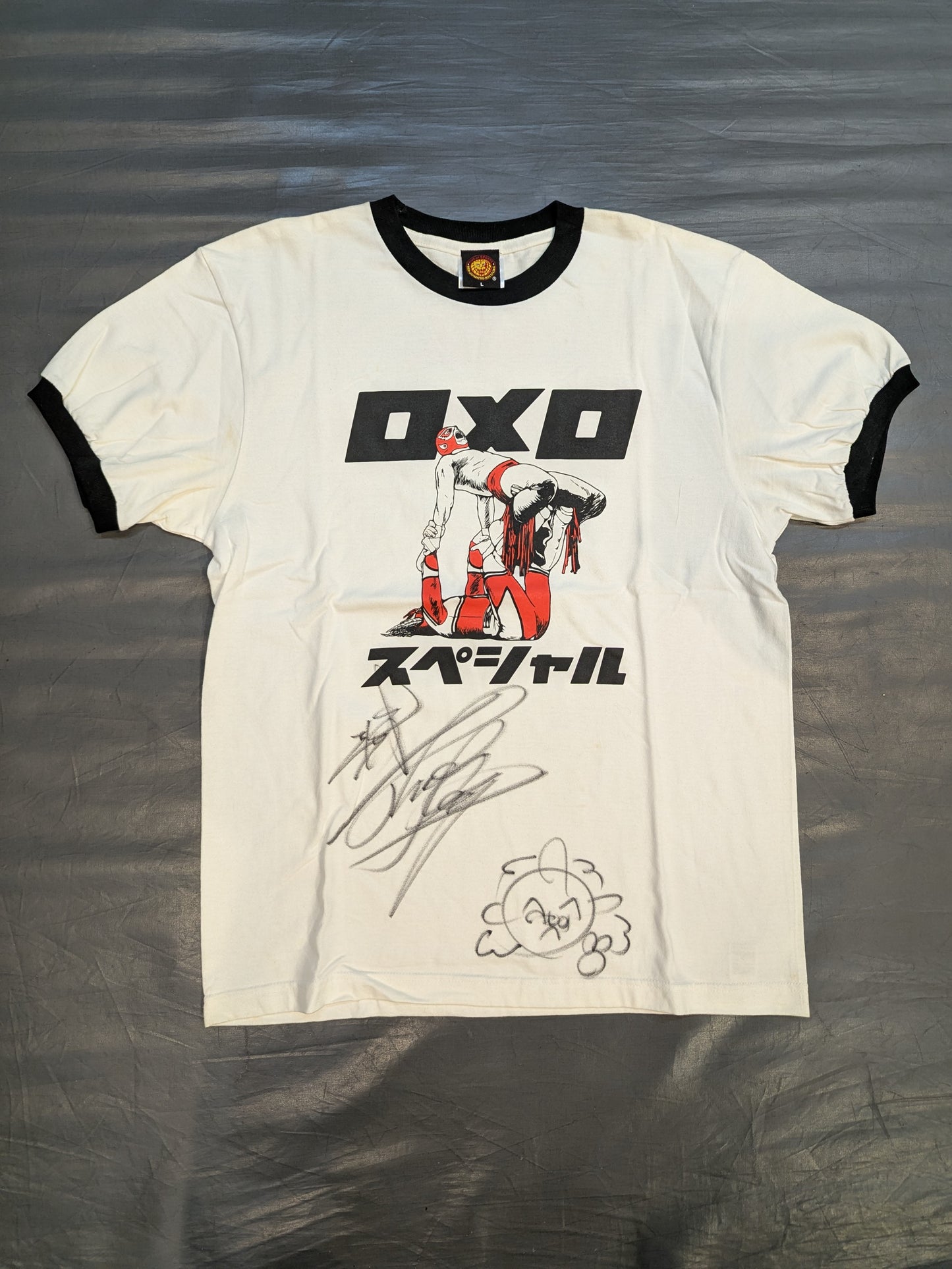 【直筆サイン入り】獣神サンダー・ライガー「ロメロスペシャル」Tシャツ
