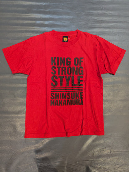 中邑真輔「KING OF STRONG STYLE」Tシャツ②(レッド)