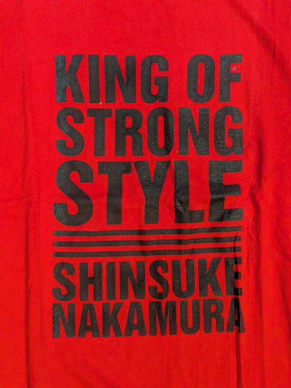 中邑真輔「KING OF STRONG STYLE」Tシャツ②(レッド)