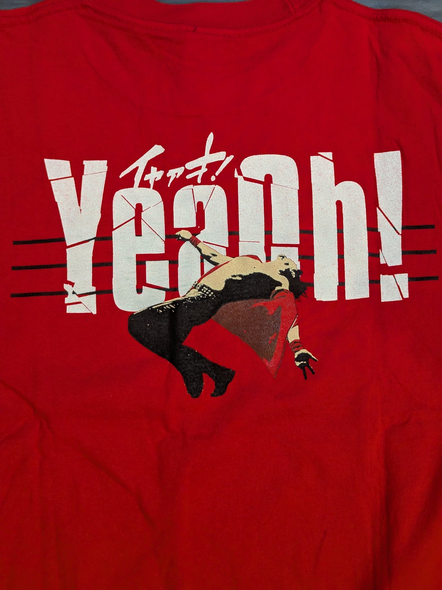 中邑真輔「KING OF STRONG STYLE」Tシャツ②(レッド)