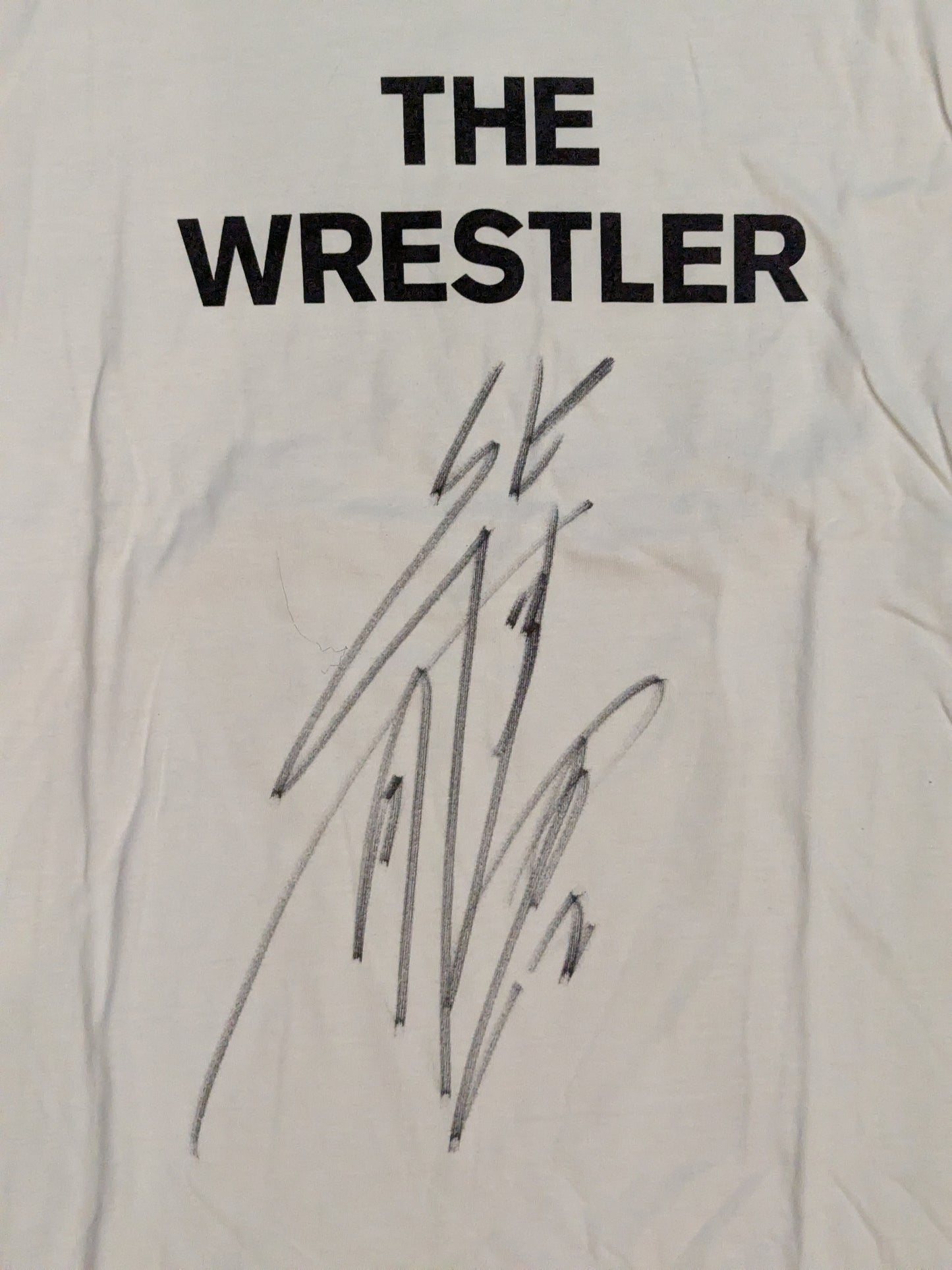 【hand signed autograph】 Katsuyori Shibata "THE WRESTLER" T-shirt (White)
