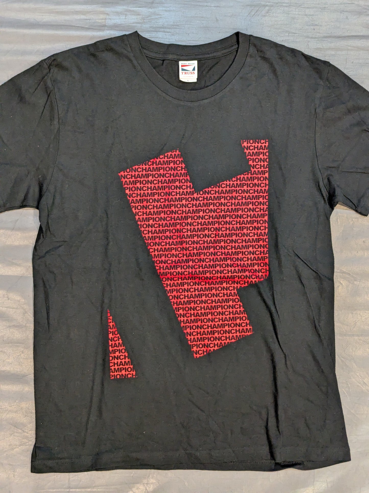 【直筆サイン入り】棚橋弘至「C」Tシャツ(ブラック×レッド)
