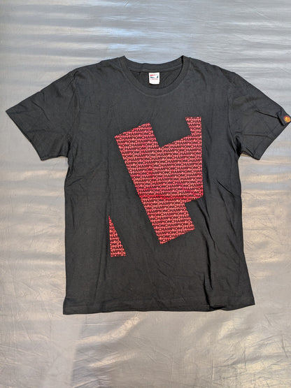 【直筆サイン入り】棚橋弘至「C」Tシャツ(ブラック×レッド)