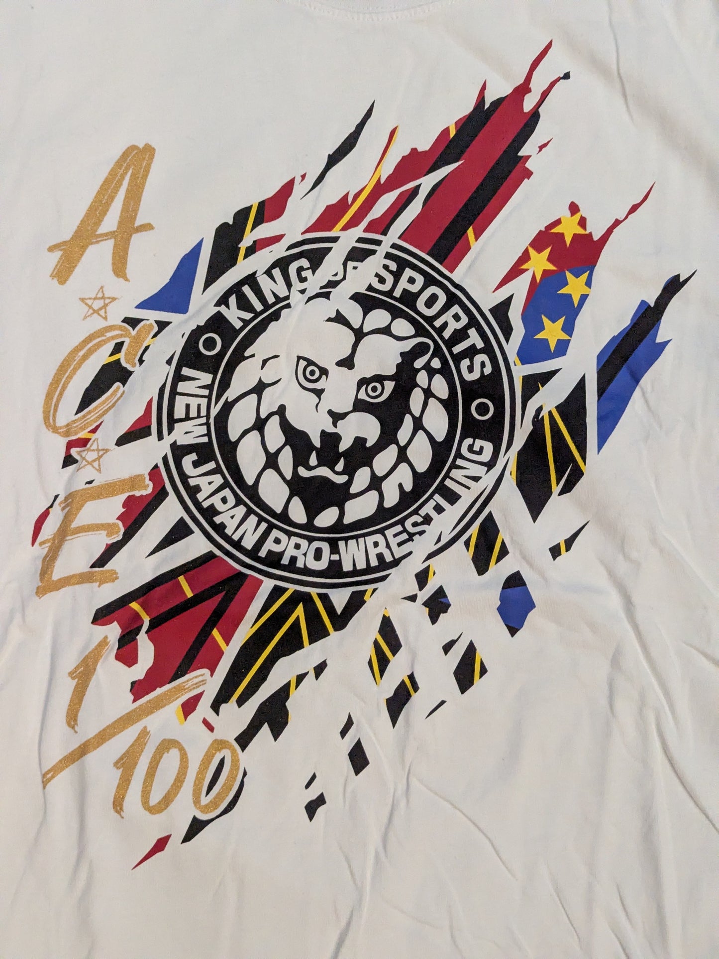 棚橋弘至×しまむら Tシャツ④(ホワイト)