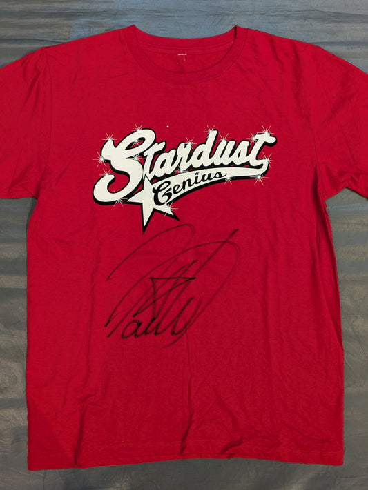 【hand signed autograph】 Tetsuya Naito "Stardust Genius." T-shirt