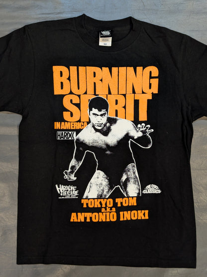 Antonio Inoki  "BURNING SPIRIT IN AMERICA ( Young Lion Orange)" T-shirt