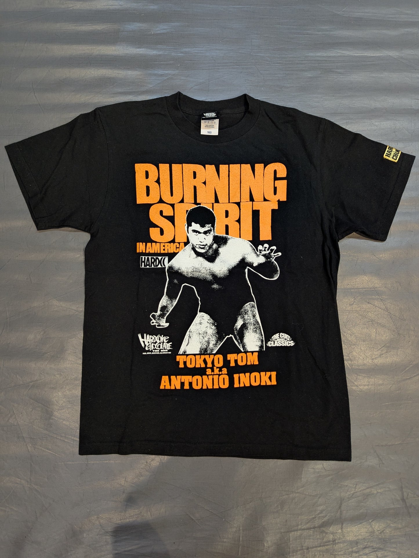 Antonio Inoki  "BURNING SPIRIT IN AMERICA ( Young Lion Orange)" T-shirt