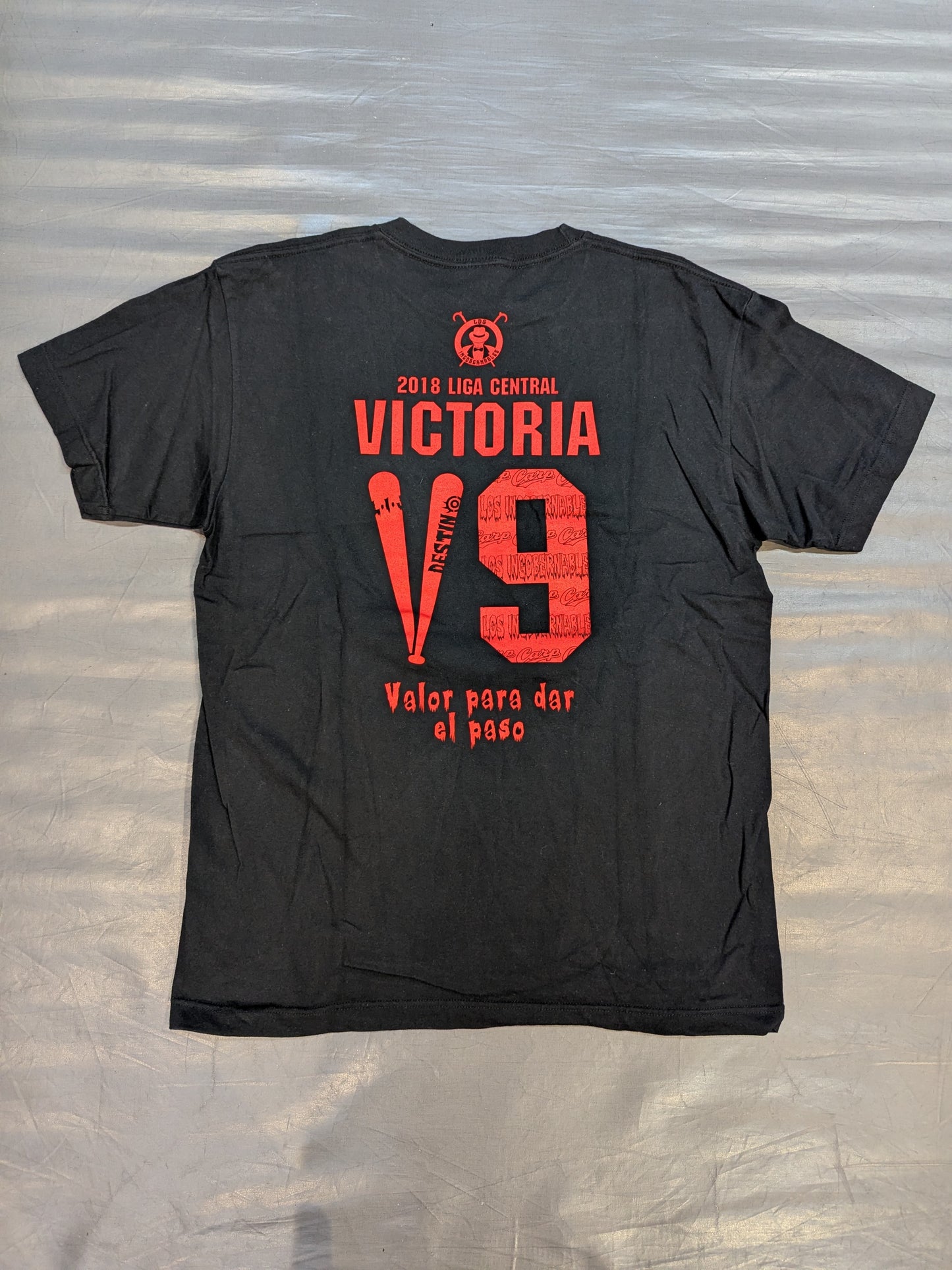 Hiroshima Toyo Carp × Tetsuya Naito Collaboration V9 T-Shirt (Black)