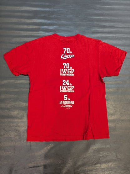 Hiroshima Toyo Carp ×Tetsuya Naito "2C7070245" Collaboration T-Shirt (Red)