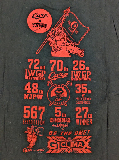 広島東洋カープ×内藤哲也コラボ「2C7072265」Tシャツ(ブラック)
