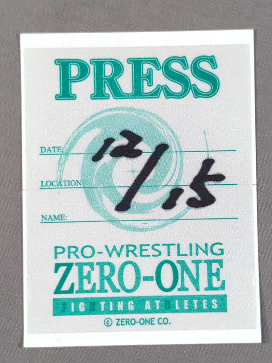 ZERO-ONE「PRESS」パスステッカー