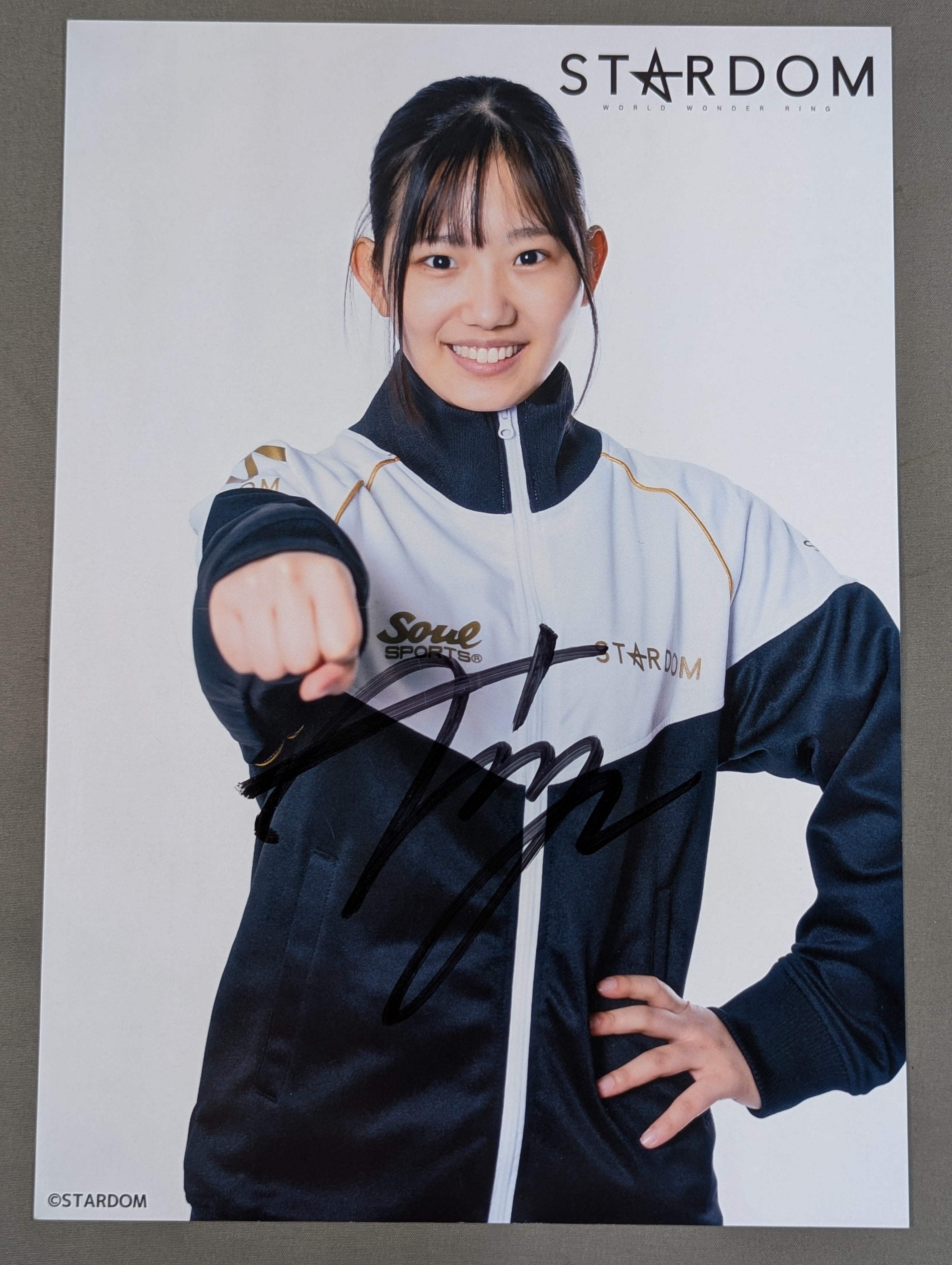 女子プロレス スターダム 天咲光由 直筆サイン入り記念フォトフレーム