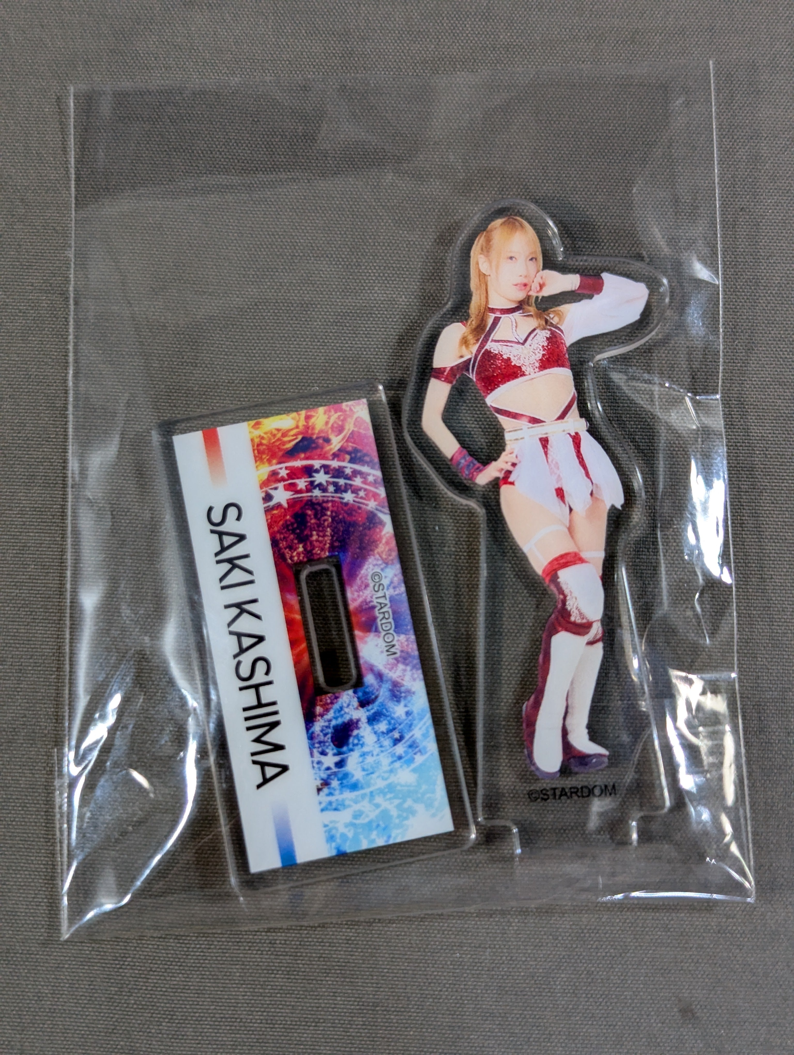 鹿島沙希 ミニアクリルスタンド① WORLD WONDER RING STARDOMくじ(2025