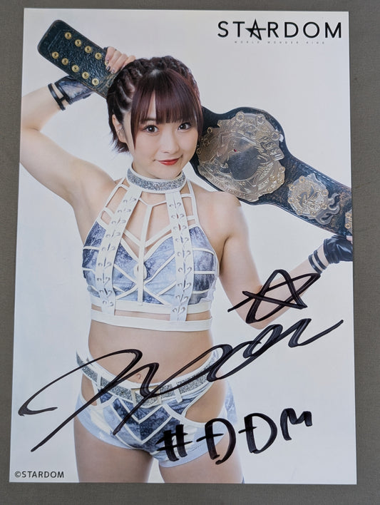 なつぽい 直筆サイン入り スターダムポートレート(T-1)