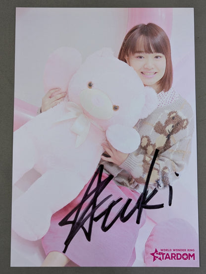 星野唯月 直筆サイン入り　スターダムポートレート(A-1)