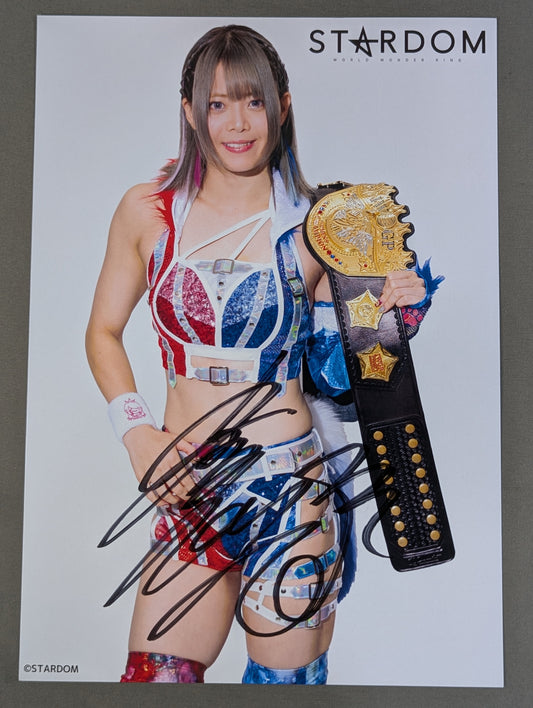 ★IWGP★ 岩谷麻優 直筆サイン入り スターダムポートレート(B-2)