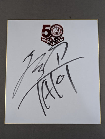 Taichi  (New Japan Pro Wrestling 50th Anniversary) Shikishi ( Autograph board ) )