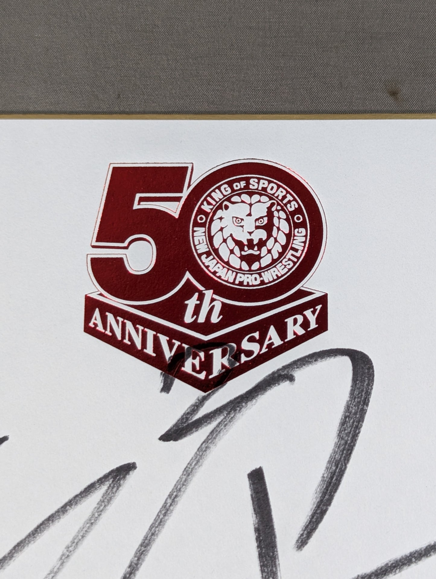 Taichi  (New Japan Pro Wrestling 50th Anniversary) Shikishi ( Autograph board ) )