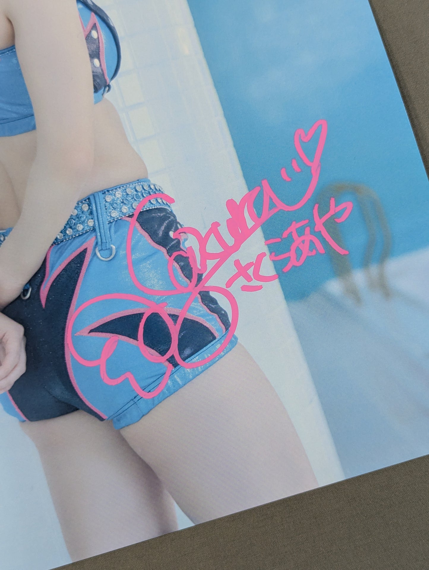 AYA SAKURA  hand signed autograph  Starda Mu Pro-Photo (D-2)