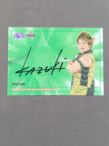 2017 BBM KAZUKI 公式サインカード