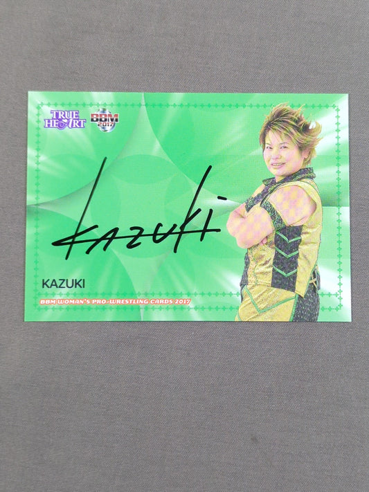 2017 BBM KAZUKI Official Autographed Card