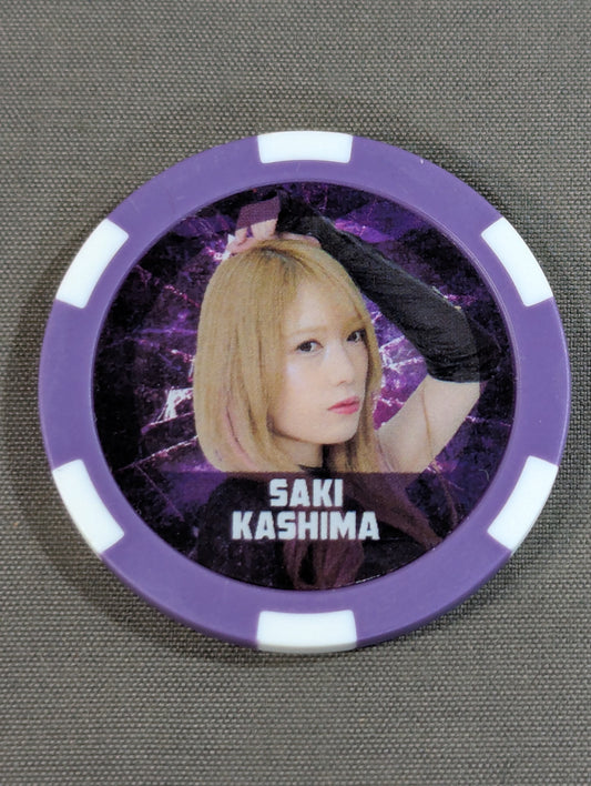 Saki Kashima Stardom Random Casino Coin